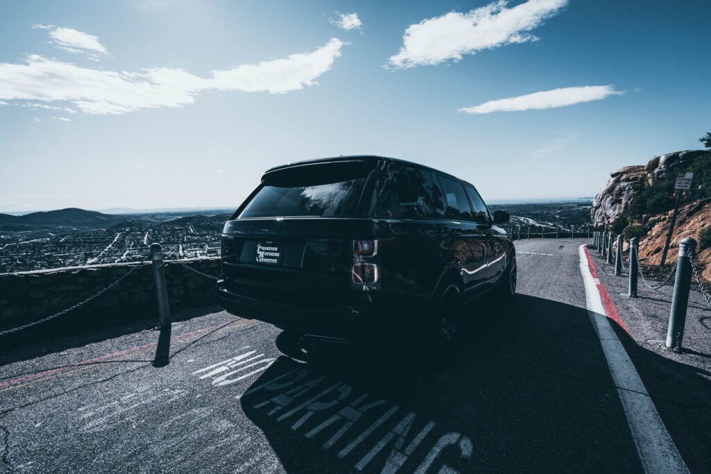 Black 2020 Range Rover on gloss black Forgiato forged wheels fitted by California Motorsports