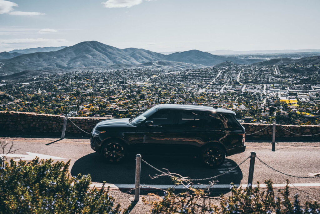 Black 2020 Range Rover on gloss black Forgiato forged wheels fitted by California Motorsports