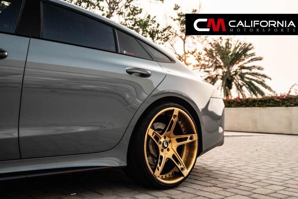 Mercedes-AMG GT 63 4-Door Coupe on gold Forgiato forged wheels fitted by California Motorsports