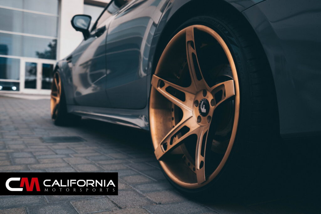Mercedes-AMG GT 63 4-Door Coupe on gold Forgiato forged wheels fitted by California Motorsports