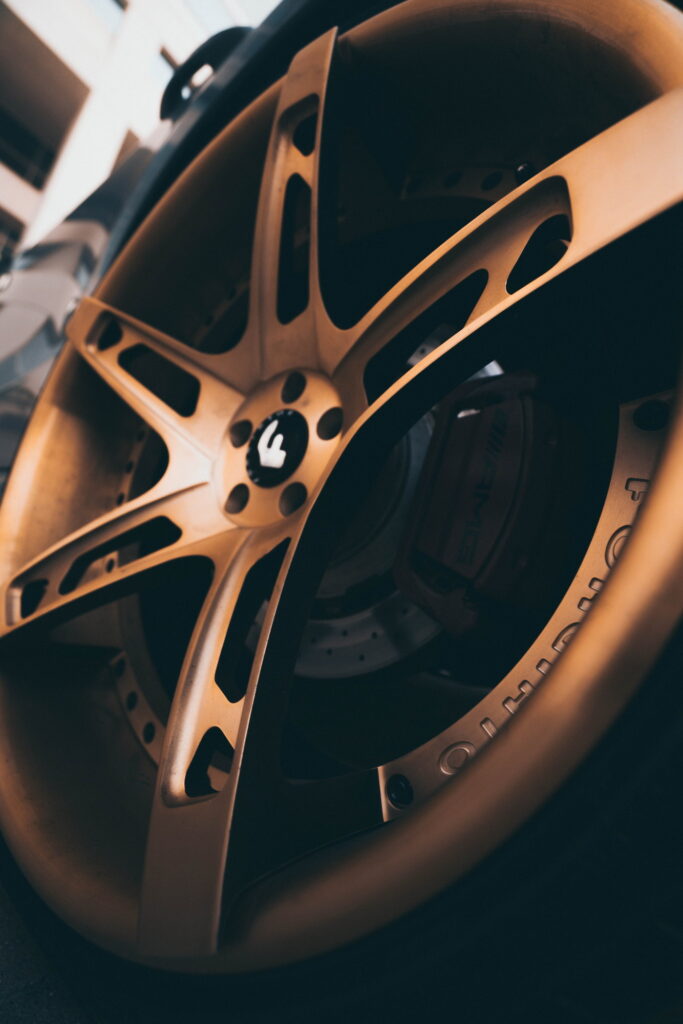 Mercedes-AMG GT 63 4-Door Coupe on gold Forgiato forged wheels fitted by California Motorsports