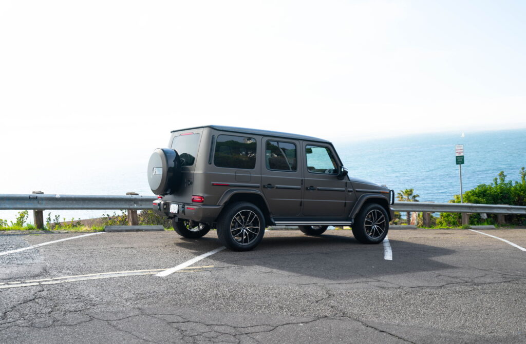Mercedes-Benz G-Wagon in a matte silver gray color-change wrap by California Motorsports, El Cajon