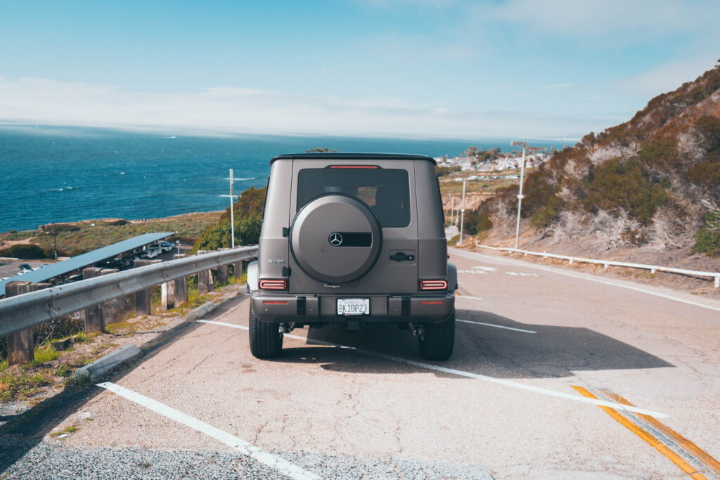 Mercedes-Benz G-Wagon in a matte silver gray color-change wrap by California Motorsports, El Cajon