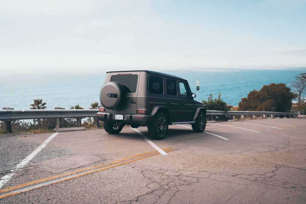 Mercedes-Benz G-Wagon in a matte silver gray color-change wrap by California Motorsports, El Cajon