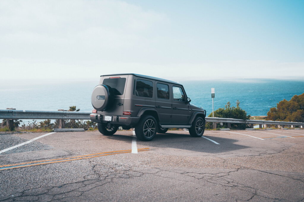Mercedes-Benz G-Wagon in a matte silver gray color-change wrap by California Motorsports, El Cajon
