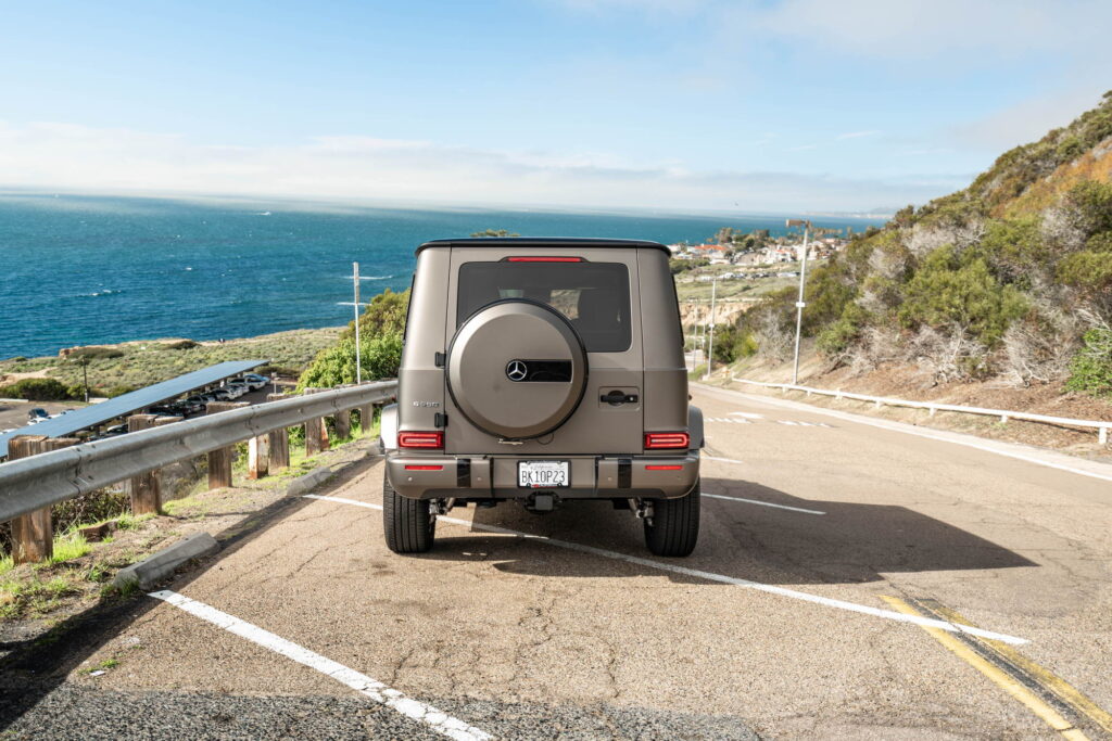 Mercedes-Benz G-Wagon in a matte silver gray color-change wrap by California Motorsports, El Cajon